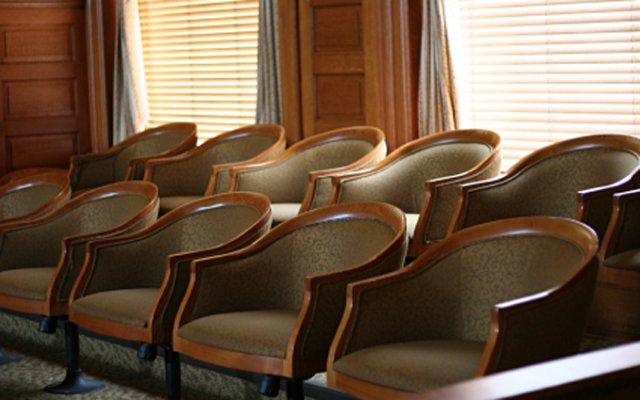 A section of jurors seats